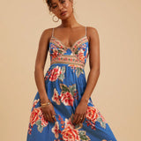 Vestido Deslizante Estampado