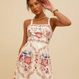 Vestido Curto Alças Finas