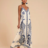 Vestido Longo Midi Sem Mangas