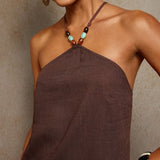 Vestido Curto Estampado com Flores