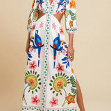 Vestido Longo Trançado