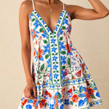 Vestido Casual Curto Estampado