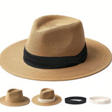 Cáqui + fita preta/bege