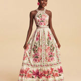 Vestido Estampa Tecida